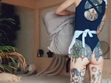 Amateur blondie solo anal masturbation